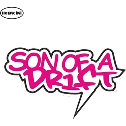 HotMeiNi 13cm x 8cm Car Styling Car Sticker Son of a Drift Vinyl Sticker Laptop Travel Luggage Decal Waterproof Accessories