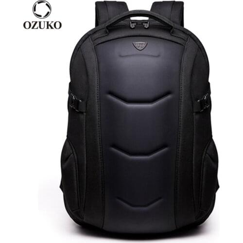 OZUKO Hard Shell Waterproof Oxford Men Backpack Fashion Outdoor Cycling Backpacks for Teenager Male Laptop Schoolbag Travel Bags