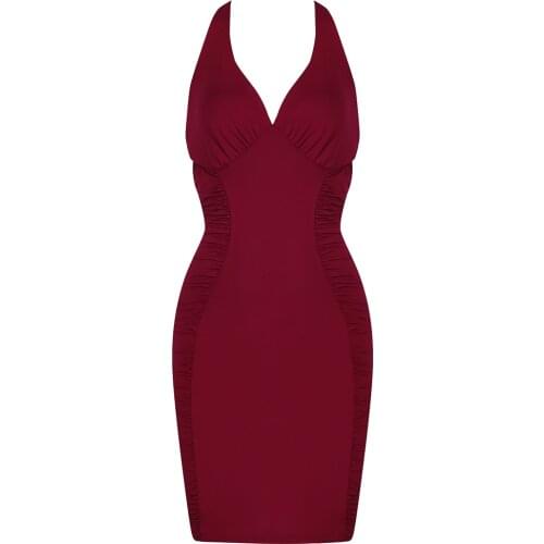 2021 New Fashion V Neck Womens Dress Sexy Sleeveless Draped Summer Tank Mini Celebrity Club Party Dresses