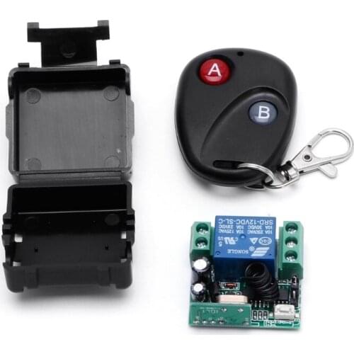 1CH Wireless Remote Control Switch DC 12V 10A 433MHz Transmitter with Receiver E56B