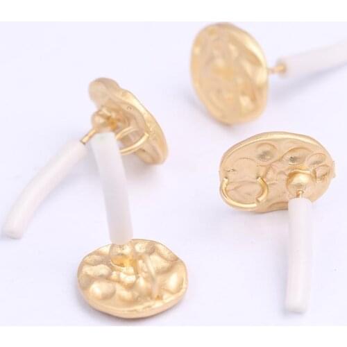 Onwear 10pcs hammered metal earring connectors diy drop earrings jewelry making accessories