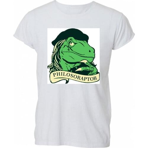2019 Summer Hot Sale Men O-Neck T Shirt Philosoraptor Dinosaur Velociraptor Smart Funny T Shirt Tshirt Mens Womens Gift