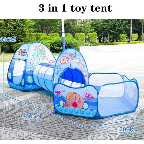 3 In 1 Children Indoor Outdoor Crawling Folding Game House Crawl Tunnel Tent For Children 's Play Room Portable Foldable Game Ba