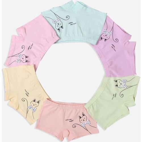 6 Pcs/lot Children Underwear Briefs baby girls boys Underpants Soft Baby Childrens Clothes Underpants Boy Briefs 2-7 Years