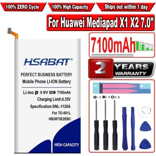 6650mAh HB3873E2EBC Battery for Huawei Mediapad X2 Honor X1 7.0"/7D-501U GEM-702L GEM-701L 7D-503LT 7D-501L GEM-703L 7D-503L