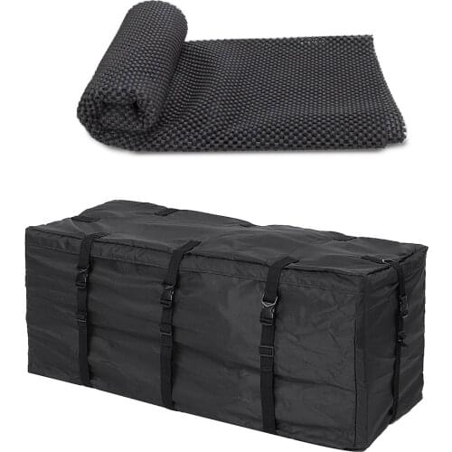 Car Cargo Roof Bag Large Capacity Rooftop Luggage Carrier Non-slip Pad Storage Travel Bag Waterproof For Car SUV Van There