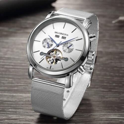 ORKINA Mens Mechanical Watches Business Montre Homme Sports Luxury Automatic Tourbillon Men Watch Male 2020 relogio masculino