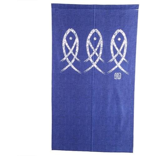 Fish Printed Doorway Room Door Curtains Divider Blind Living Room Kitchen Decor Fit For Decorating Kitchen Bathroom Livingroom