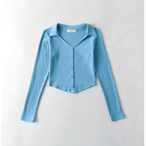 2021 Furry Collar Long Sleeve Slim Fall/Winter Womens Knitwear Blue Plush Ribbed Knit Ladies Cardigan Cardigan Sweater