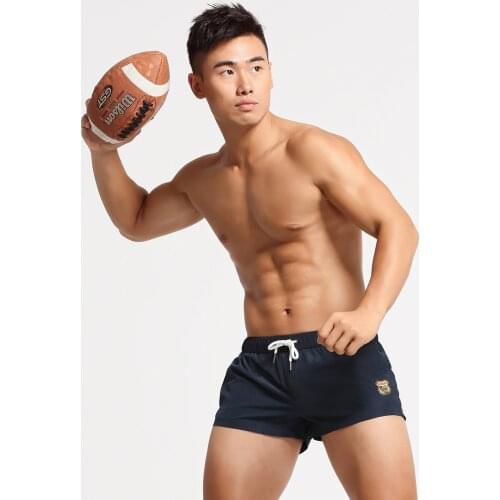 Seobean New2021Casual mens shorts Loose intranet Solid color home pants Trendy youth beach pants Micro elastic all-season short