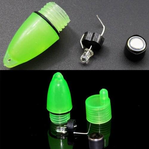 Newly 10 Pcs LED Light Night Float Fishing Rod Bite Shing Accessories Night Fishing Bell Light HA