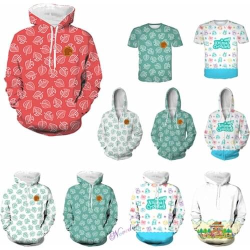 2020 New Animal Crossing Happy Home Designer 3D Hoodie Sweatshirt T Shirt New Leaf Horizons Tom Nook Cosplay Jacket Coat Top Tee