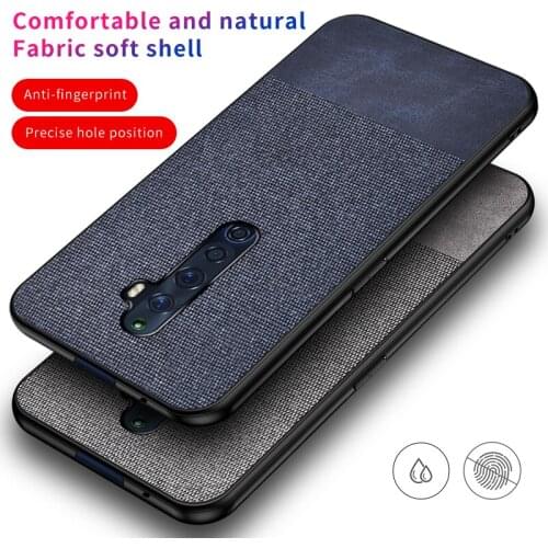 Oppo Reno2 F case 6.5 inch Luxury back cover silicone fabric shockproof case coque capas for Oppo Reno 2 F CPH1989 PCKM80 case