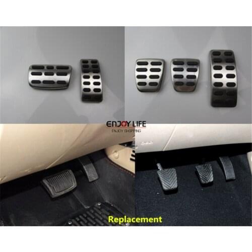 AT & MT Gas Fuel Brake Clutch Foot Pedal Pad For KIA Rio K2 Soul 2012 2013 2014 2015 2016