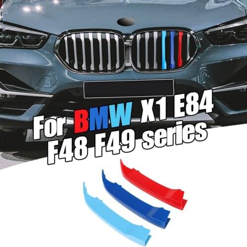 Front Grille Trim Strips For BMW E84 F48 F49 X1 M Styling Colour Racing Performance M135I