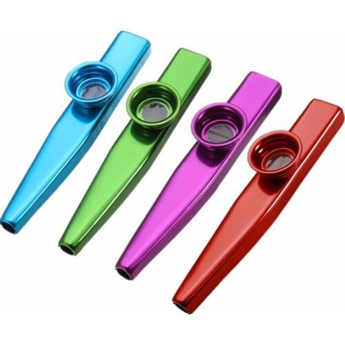 Simple Design Lightweight Kazoo Aluminum Alloy Metal for Guitar Instrument Music Lovers Instrument 4 Colors Optional