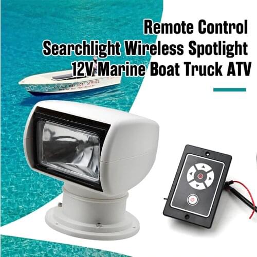 Boat Remote Spotlight Searchlight 12V 100W Bulb For Marine Yacht Speedboat Etc 360 Degree Xenon Lighting Boat Accessories Marine
