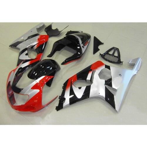 Silver red black Fairing kit for SUZUKI GSXR1000 2000 2001 2002 GSX-R1000 00-02 GSXR1000 K2 00 01 02 Fairings set+gifts