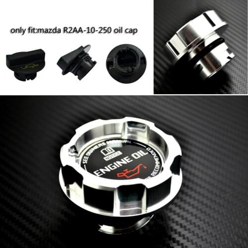 Silver Aluminum ENGINE Oil Cap for MAZDA MAZDASPEED MAZDA 2, MAZDA 3 Axela Mazda 6 Atenza Mazda 5 New CX-5 CX-7 MX-5