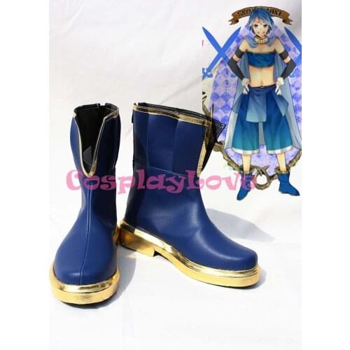 Miki Sayaka Blue Cosplay Shoes Puella Magi Madoka Magica Newest Custom Made Japanese Anime Long Boots For Halloween