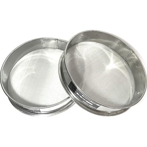 Flour Sieve Soybean Rice Grain Sesame Sample Test Sieve Chroming Frame SS 304 Filter Mesh Diam 25cm Aperture 0.074-1.6mm