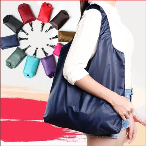 100 pieces/lot supermarket reusable shopping bag foldable