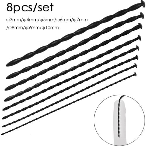 Silicone Urethral Catheter Penis Urethra Stimulator Dilator Urethral Rod Sex Toys Male Penis Plugs Masturbator Urethral Sounds