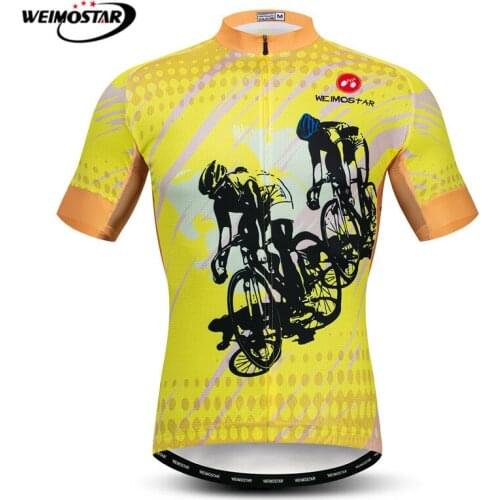 Weimostar Summer Mens Pro Cycling Jersey Short Sleeve Bicycle Clothing Racing MTB Bike Jersey Uniform Cycling Shirt Maillot
