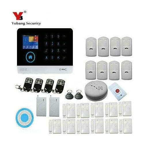 Yobang Security WIFI Gsm Alarm Systems WIFI+GSM+GPRS Wifi Automation GSM Alarm System Home Protection GSM Alarm System