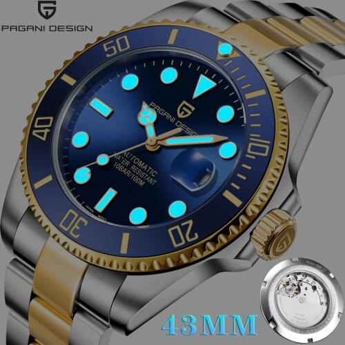 2021 PAGANI Design New Men Mechanical Wristwatch Luxury Ceramic Automatic Watch Sapphire Glass Watch for Men Relogio Masculino