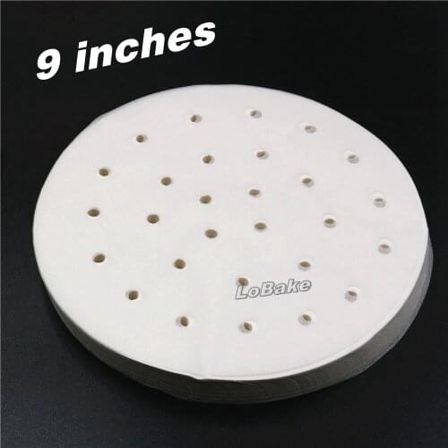 400pcs/pack) Top grade 9 inches round steaming prevent sticking mantou baozi paper doilies baking sheet cooking tableware tools