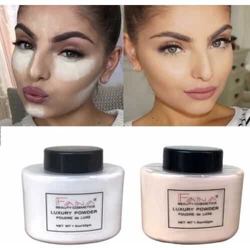 Banana Smooth Makeup Powder 4 Colors Loose Powder Face Makeup Waterproof Loose Oil Control Skin Finish Powder Face Loose Powder