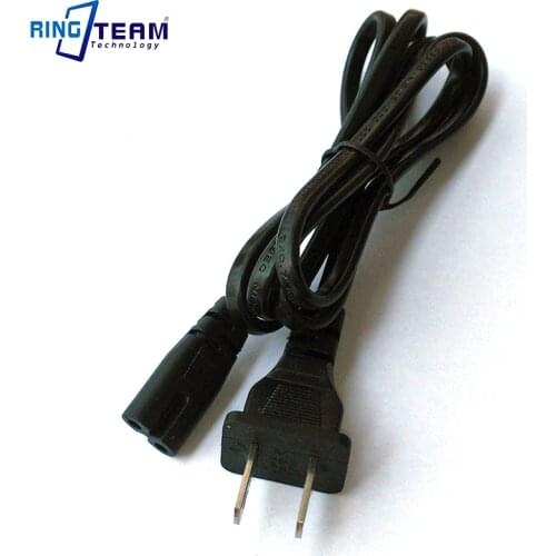 Free Shipping USA Power Cord 2 Flat Pins for Netbook Laptop Light Camera AC Adapters Fits US Canada Mexico Japan