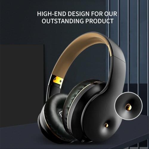 New Design Comfortable Wireless Headphones HD Stereo Sound Noise Reduction Bluetooth-compatible Headset Earbuds For Gaming