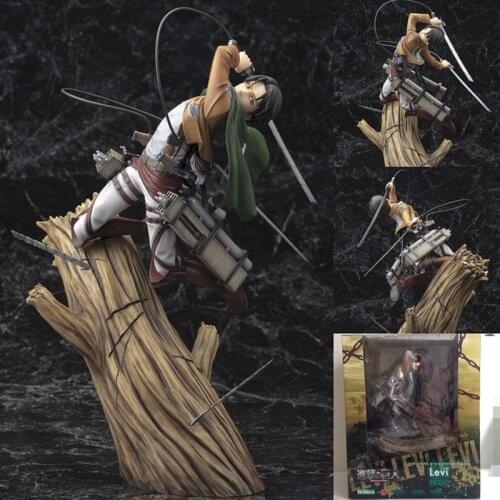 Attack on Titan Action Figure Levi·Ackerman Chief Soldier Model Toys