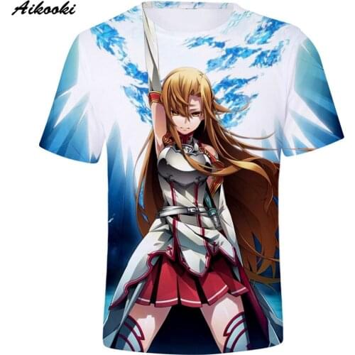 Cute Cartoon Sword Art Online 3D T-shirt Men/Women Tshirt 3D Print Anime Tees Tops Boys/Girls T shirt Cool Shirts Tops Clothes