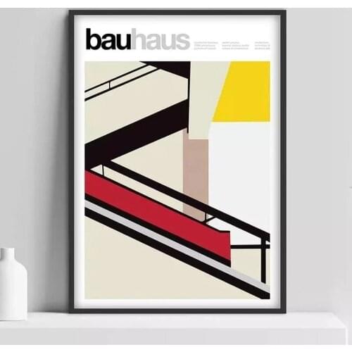 Warhol art print of Bauhaus Staircase poster, Weimar 1923, Bauhaus Exhibition print, Herbert Bayer poster, Bauhaus Print, Waln