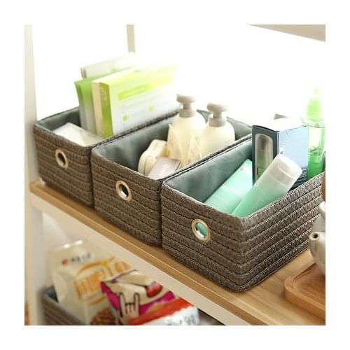 Su Wrote Imitation Weave Storage Box Clothes Storage Box Car Storage Cosmetics Debris Storage