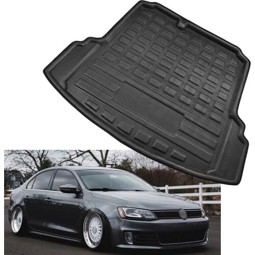 Car Rear Trunk Cargo Mat Boot Liner Floor Carpet Tray For VW Jetta Mk6 2011 2012 2013 2014 2015 2016 2017 2018 Sedan
