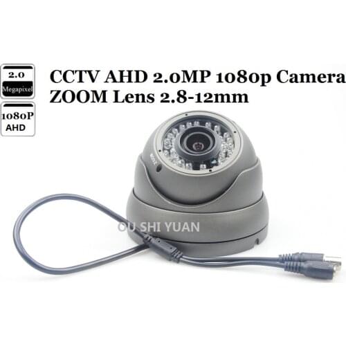 CCTV AHD Dome Camera 1/3" 1080P 2.0 MP Sony IMX322+NVP2441H Zoom Lens 2.8-12mm AHD Camera For AHD-H 1080P DVR