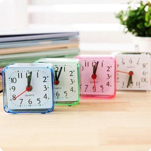 Mini Alarm Clock Electronic Round Number Double Bell Desk Table Digital Quartz Clock Home Decoration Retro Classic Adapdesk