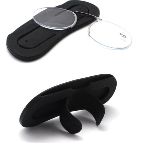 Pince-nez Mini Women Readers Mens Portable Nose Clip Reading Glasses Man Presbyopia Glasses 1.0 1.5 2.0 2.5 3.0
