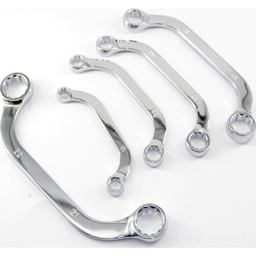 5 Piece Double Ended Ring Metric Wrench Set S-type or Half Moon Spanner