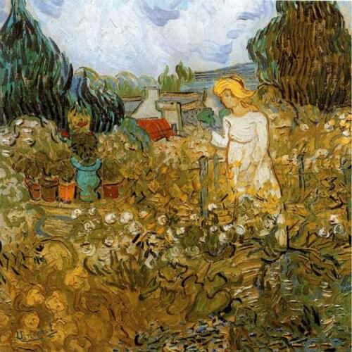 Canvas Wall Art Vincent Van Gogh Paintings Marguerite Gachet in the Garden Modern Artwork For Bedroom Decor Hand Painted Gift