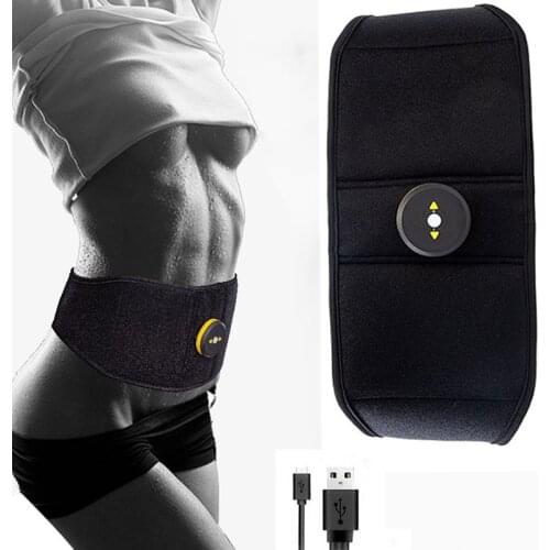 New Smart EMS Fitness Vibration Belt Abdominal Trainer Muscle Stimulator Toner Body Slimming Belt Electric Weight Loss Unisex