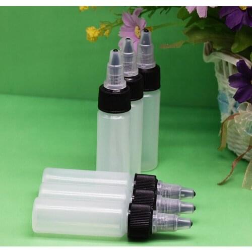 10pcs 15ml plastic Bottle,LDPE soft squeezable Bottle with Twist off cap,Empty Refillable storage Bottle use for Oil,E-liquid