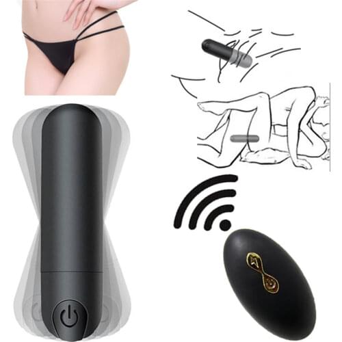 Sex Toy Vibrating Panties 10 Function Wireless Remote Control Rechargeable Bullet Vibrator Strap on Underwear Vibrator for Women