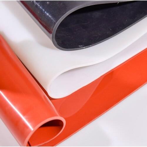 Silicone rubber sheet, red and black translucent plate, 100% high-resistance virgin silicone rubber mat