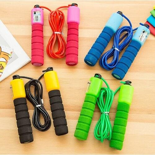 Jump Ropes PVC with Counter Adjustable Skipping Rope Fitness Speed Jump Rope Counting Exercise Gym Accessories Workout Durable