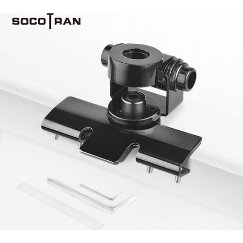 SOCOTRAN B-46 Mobile Antenna Clip Bracket hatchback door application Adjustable Angle Black
